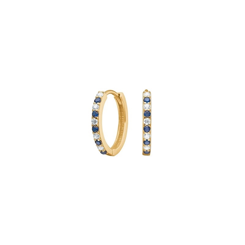 Siersbøl 8 kt Gold Ohrringe mit Saphir 10% online sparen