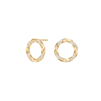 Siersbøl 8 kt Gold Ohrringe mit Kreisen 30832480300