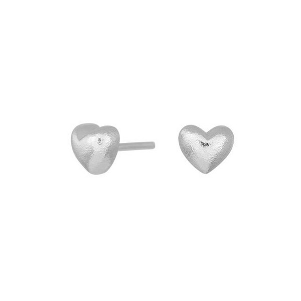 Siersbøl Shape - Ohrringe mit Herzen in silber 312 001