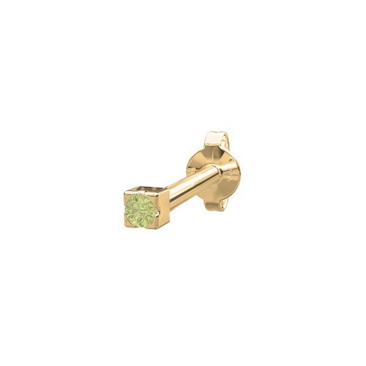 Piercingschmuck - PIERCE52 Ohrring grüner Peridot 14kt. Gold