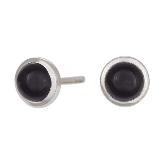 Nordahl - Große SWEETS-Ohrringe mit schwarzem Onyx in Silber