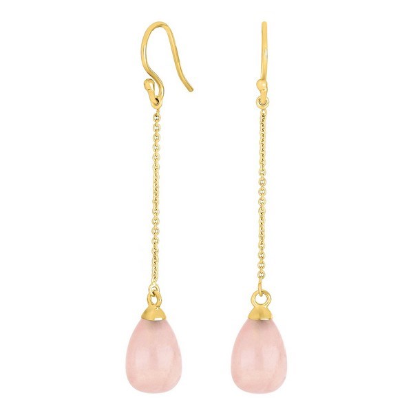 Nordahl Jewellery - SWEETS52 Ohrringe aus vergoldete silber mit rosa Steinen 329 039-3