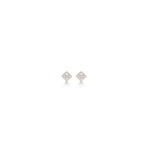 Quadratische Ohrringe aus 8 Karat Gold von Mads Ziegler