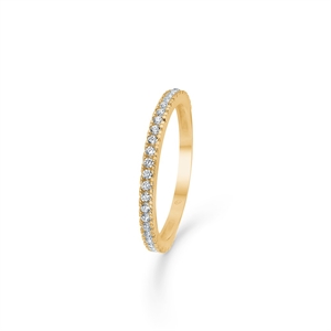 Funkelnder Ring aus 8 Karat Gold mit Zirkon von Mads Z 3347165