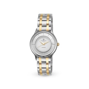 Christina Collect - 2-farbige Uhr mit weißem Zifferblatt | 335BW