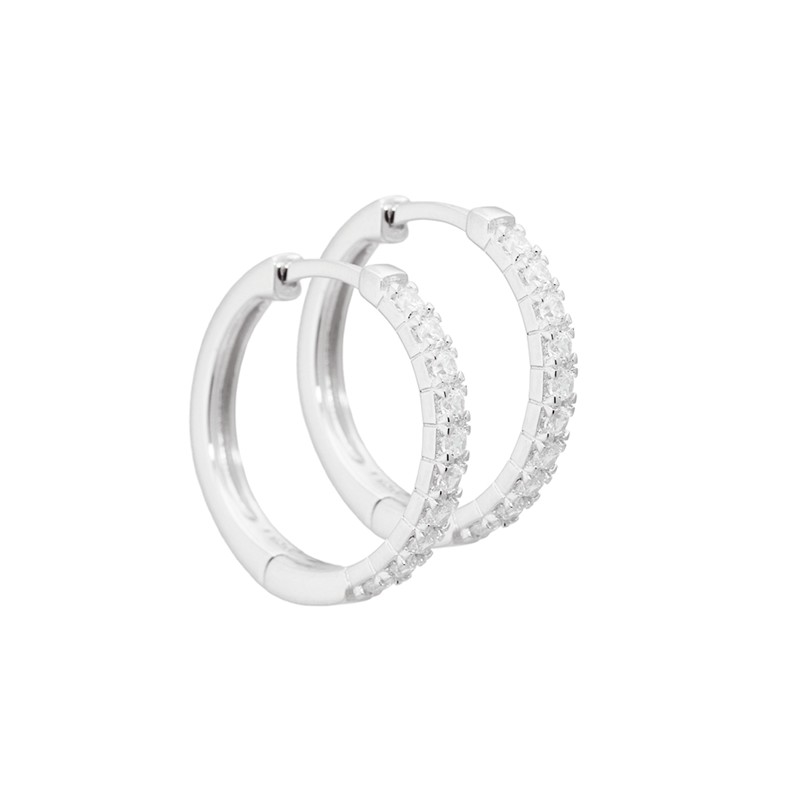 Aqua Dulce - Darling Hoop 20mm Sterlingsilber m. Zirkonia