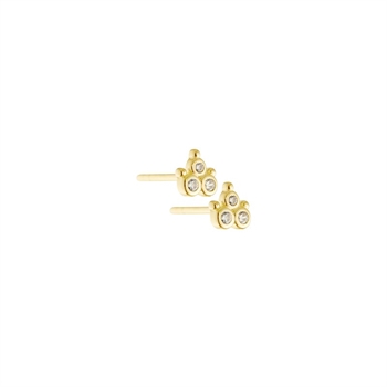 Aqua Dulce - Clear Flower in vergoldetem Sterlingsilber