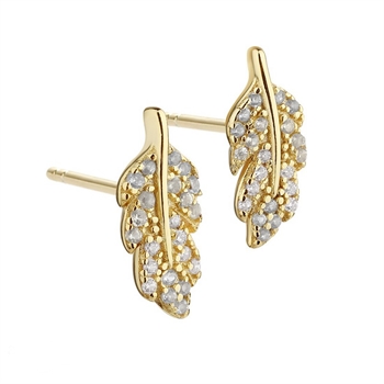 Aqua Dulce - Leona Earstuds in vergoldetem Sterlingsilber