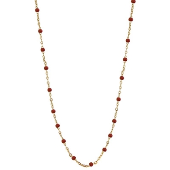 Ruby Wine-Halskette in vergoldete silber von Jeberg Jewellery