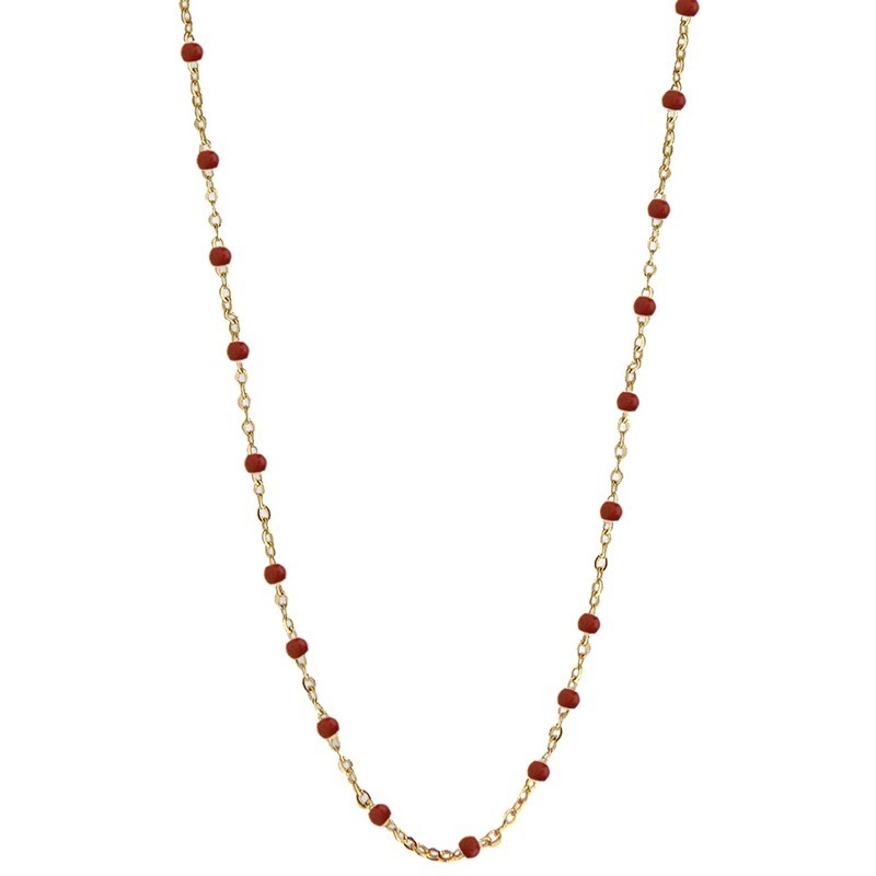 Ruby Wine-Halskette in vergoldete silber von Jeberg Jewellery