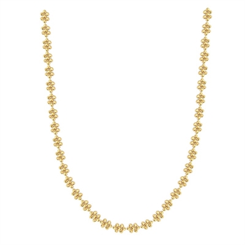 Jeberg Belle Halskette aus vergoldete silber 4665-42-EXT-Gold