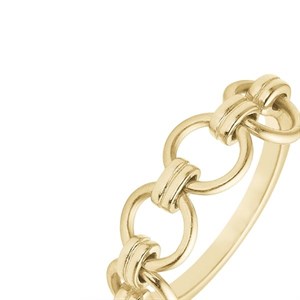 Christina Collect - LINKS Ring aus vergoldetem Stahl silber 2.25.B Nahaufnahme