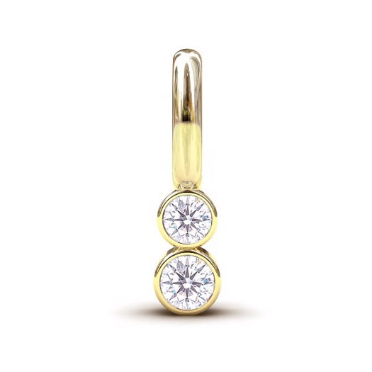 Spinning Jewelry, Shine Anhänger aus vergoldetem Silber mit 2 Swarovski-Kristallen