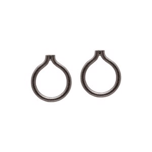 Dreamcatcher Ohrringe aus oxidiertem silber - Heiring - 51-9-02ox
