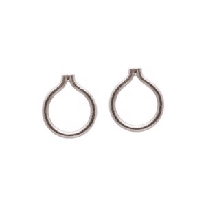 Traumfänger-Ohrringe aus rhodiniertem Metall silber. Heiring - 51-9-02rh