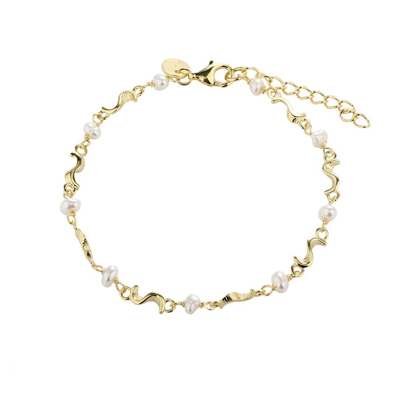 Aqua Dulce - Rhumba Pearl Bracelet in vergoldetem Silber