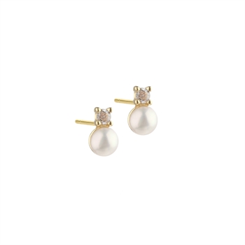 Aqua Dulce - Darling Bubbels Earstud in vergoldetem Sterlingsilber