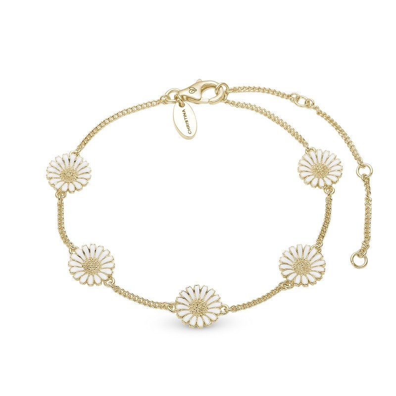 Christina Collect - Marguerite Armband aus vergoldetem Silber