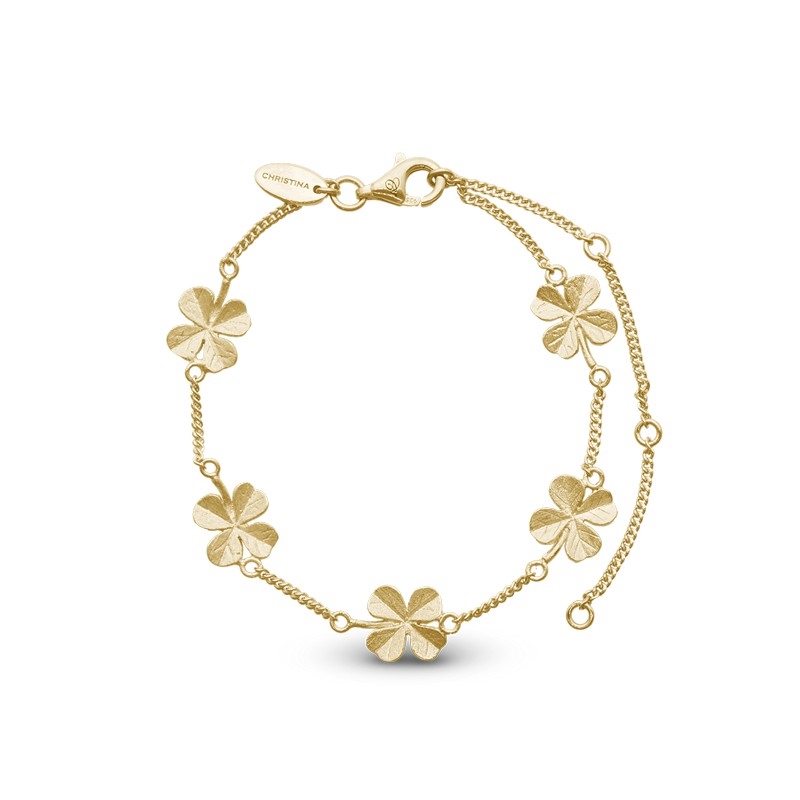 Das feine Four Leaf Clover Armband von Christina Watches