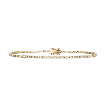 Dazzling - 14 kt Gold Tennisarmband m. 0,55 H-W/SI Diamanten