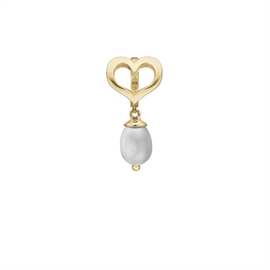 Echte Perle i vergoldete silber | 610-G107