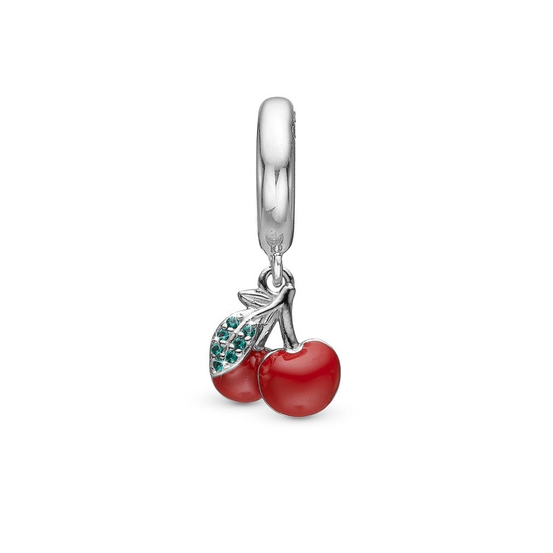 Christina Collect - Happy Cherries Charme i silber