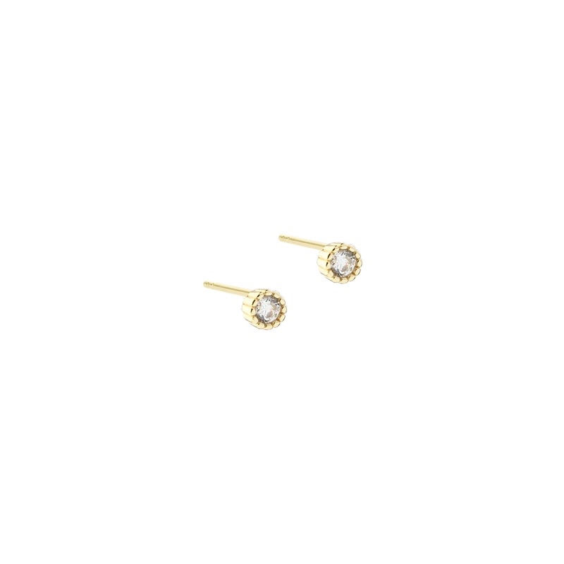 Aqua Dulce - Love Me Small Earstud in Sterlingsilber