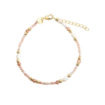 Aqua Dulce - Rhumba Pearl Bracelet in vergoldetem Silber