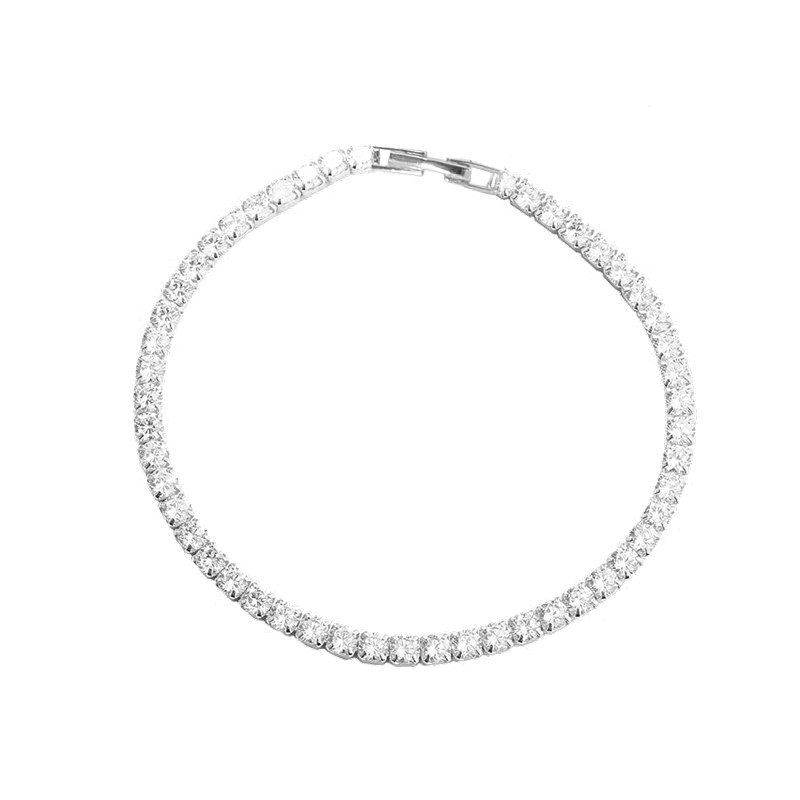 Das Tennisarmband von Aqua Dulce aus Sterlingsilber