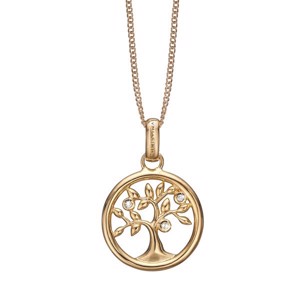 Christina Collect - Baum des Lebens vergoldete Halskette*