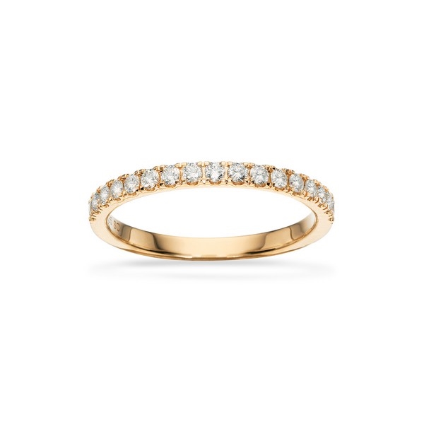 Dazzling - Ring aus 14 Karat Gold mit insgesamt 0,32 Kt W/Si