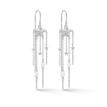 Studio Z Starfish Lustre Ohrringe in Silber 7113903