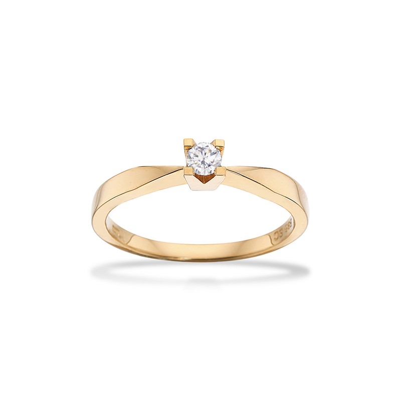 Kleopatra Ring in 8 kt. Gold 0,05ct.-0,25ct. Diamant