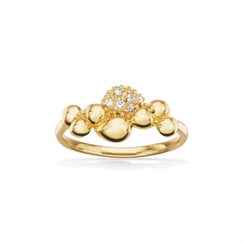 Ring in 8-karätigem Gold mit Kugeln von Scrouples 713843