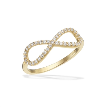 Ring in 8 kt Gold mit Unendlichkeitssymbol von Scrouples | SPAREN 10%