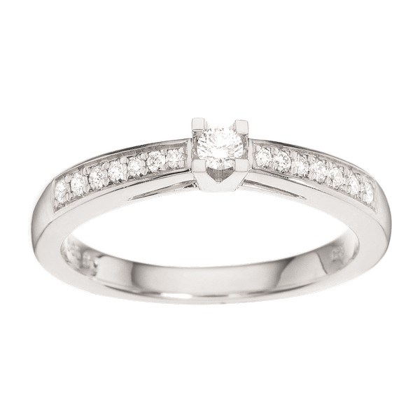 Scrouples - Kleopatra Queen Ring aus 14kt. Weißgold mit 0,15ct.