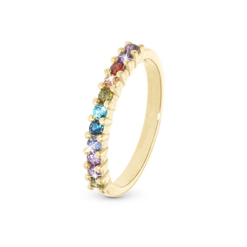 Christina Collect – RAINBOW- ring aus vergoldetem silber