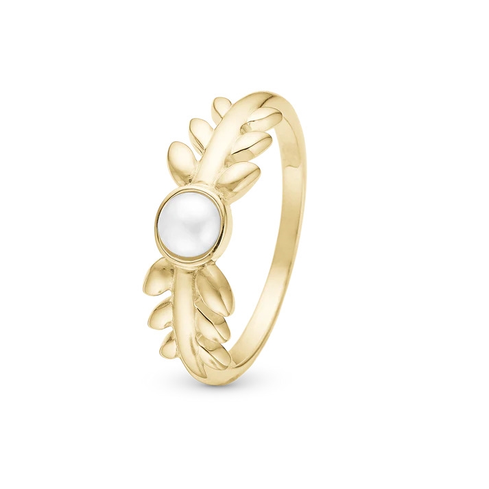 Christina Collect – PEARL & NATURE ring aus vergoldetem silber