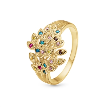 Christina Collect – PEACOCK- ring aus vergoldetem silber