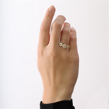 Christina Collect - Vergoldeter Ring MARGUERITE LOVE - 800-4.4.B