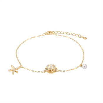 SELINANOR Armband in Vergoldet Silber