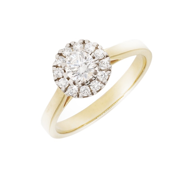 Dieser elegante Rosettenring von Aagaard ist in 9 oder 14 Karat Gold gefertigt.