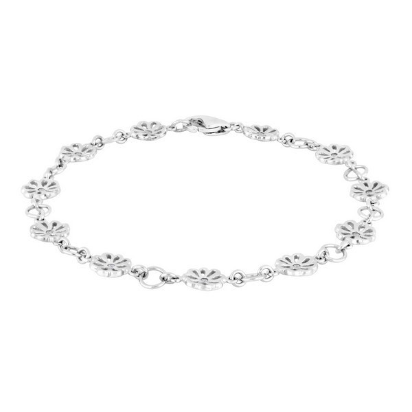 Armband in Silber mit Blumen von Siersbøl 80060000900