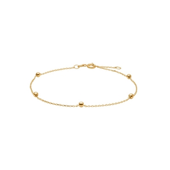 feminines Kugelarmband von Siersbøl ist aus 8 Karat Gold gefertigt