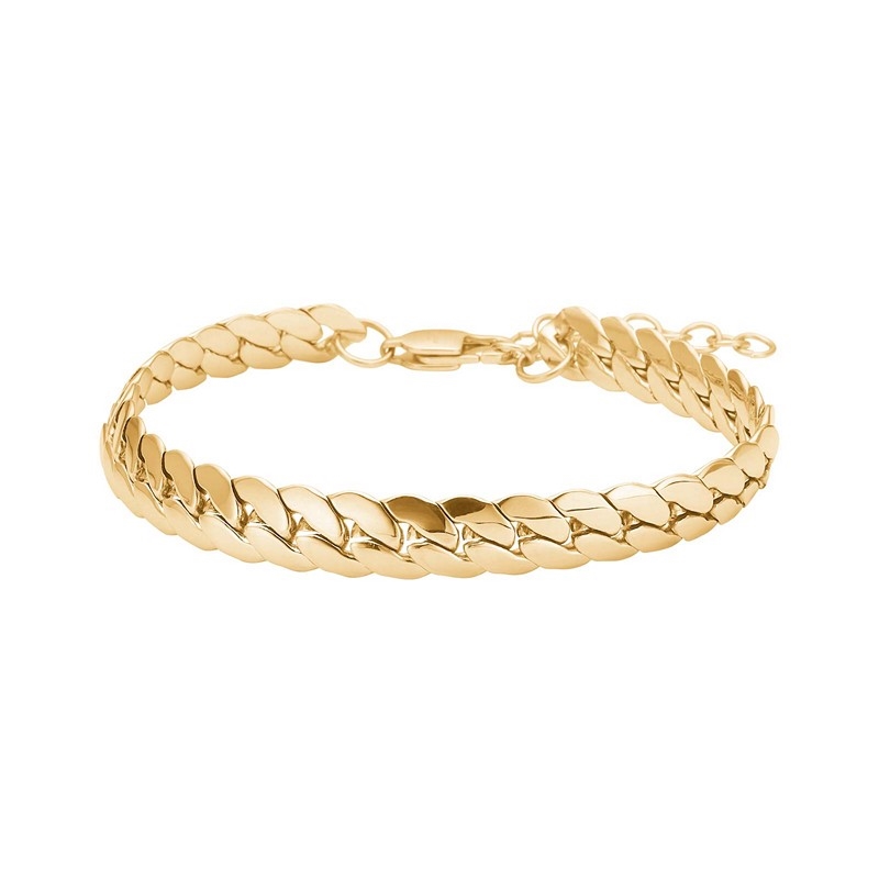 Son of Noa – Halskette in IP-Goldstahl mit Carbonkreuz