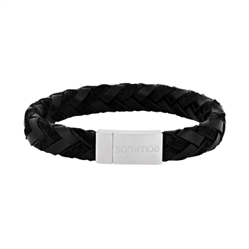 SON OF NOA Armband in schwarzem Kalbsleder 80970309119