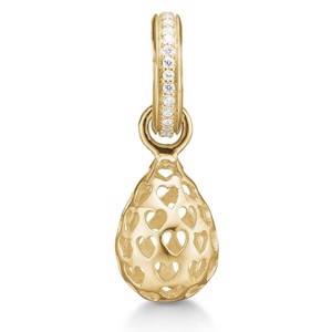 STORY 8 kt. Gold Charm mit Anhänger und Zirkonia - 8208615