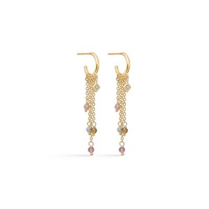 Ohrringe aus vergoldete mit rosa Zirkonia von Studio Z 8216417