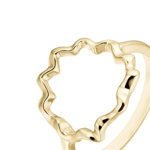 Christina Collect - OCEAN WAVES Ring aus vergoldetem Stahl silber 2.26.B Nahaufnahme