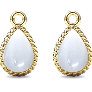 Spinning Jewelry vergoldetes Silber Anhänger " Twisted Manna", Mondstein